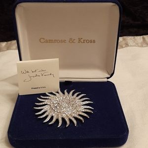 Vintage Camrose & Kross Starburst brooch
